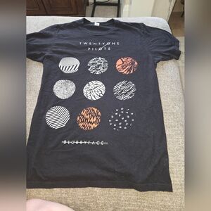 Black Twenty One Pilots Graphic T-Shirt
